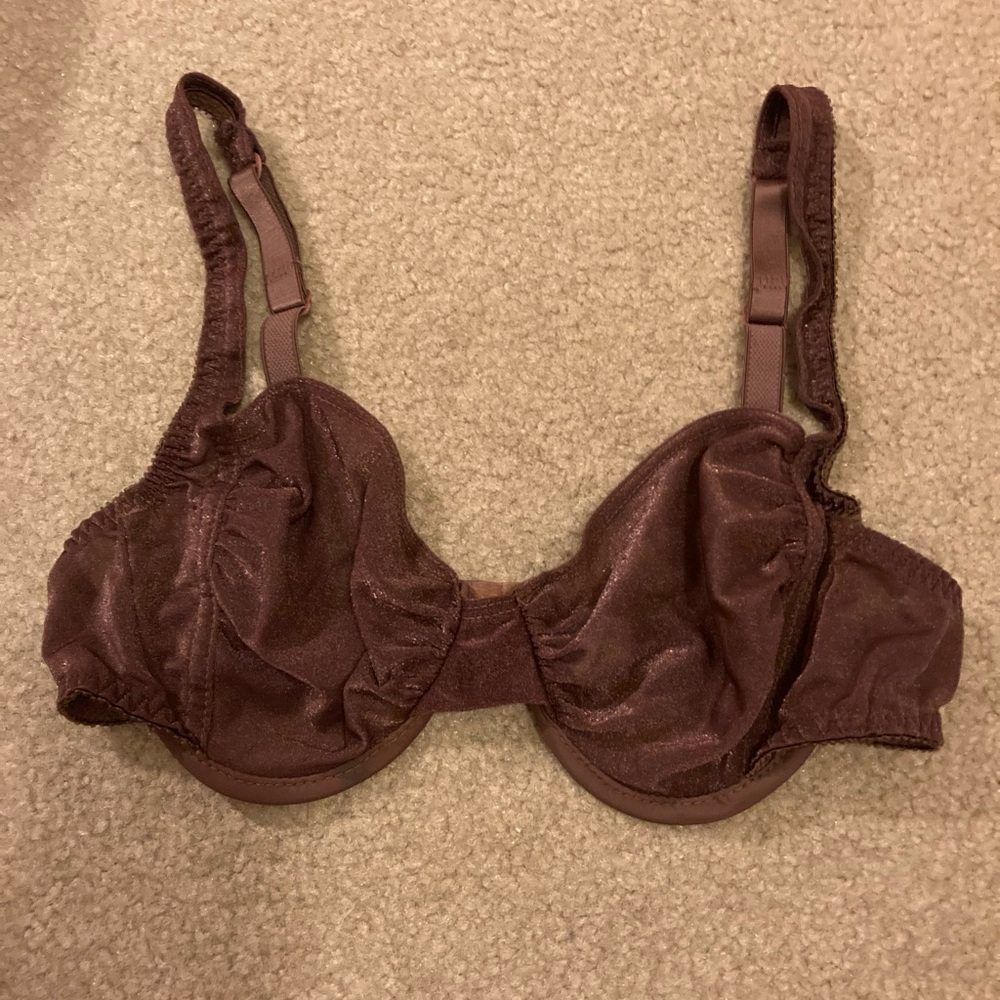 Vintage Olga Brown Shimmery Underwire Bra